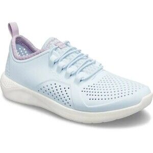 Crocs Toddler Girl LiteRide Pacer Sneaker, Mineral Blue/White/Lavender, Size C10